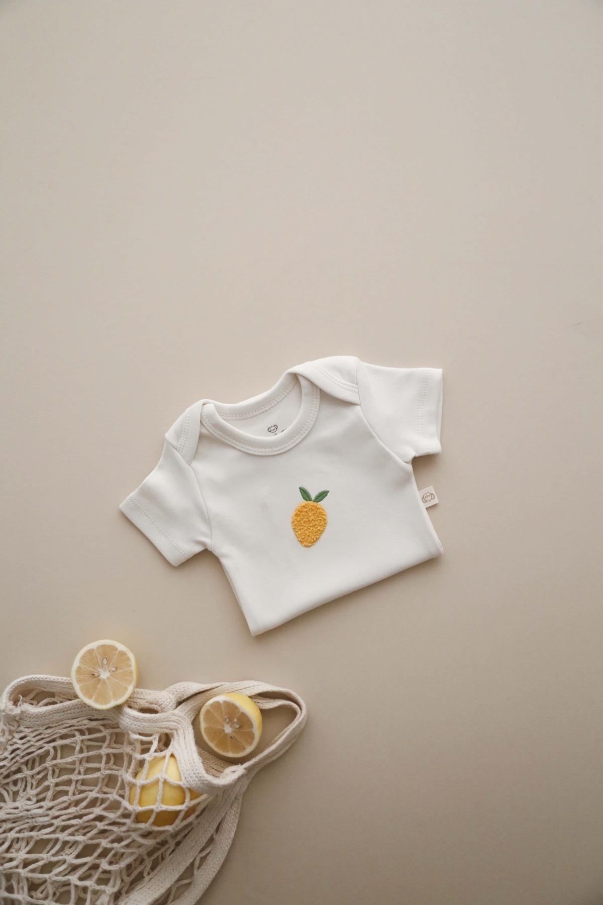 OhlalaKoala Limon Nakışlı Çıt Çıtlı Body-Zıbın fotoğrafı 7 (önizleme)