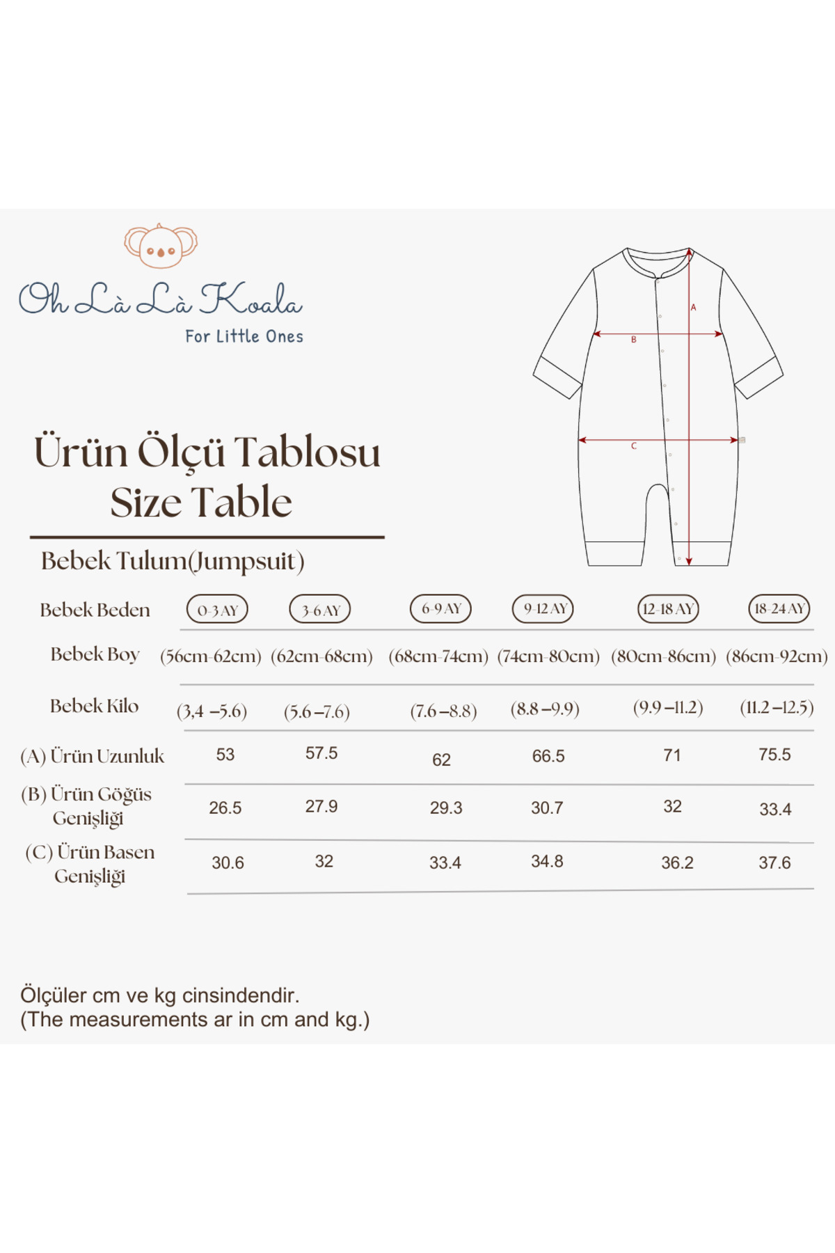 Oh La La Koala For Little Ones Ma Cherie Soft Line Serisi Tulum fotoğrafı 4 (önizleme)