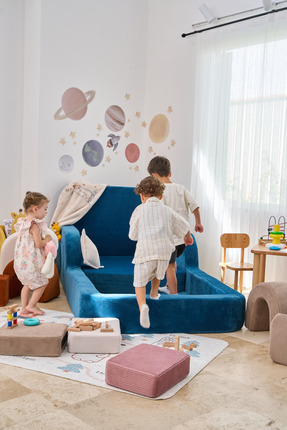 GOOD NİGHT Funbed Katlanır Çocuk Yatağı ve Oyun Alanı | Tamamen Sünger | Tek ...