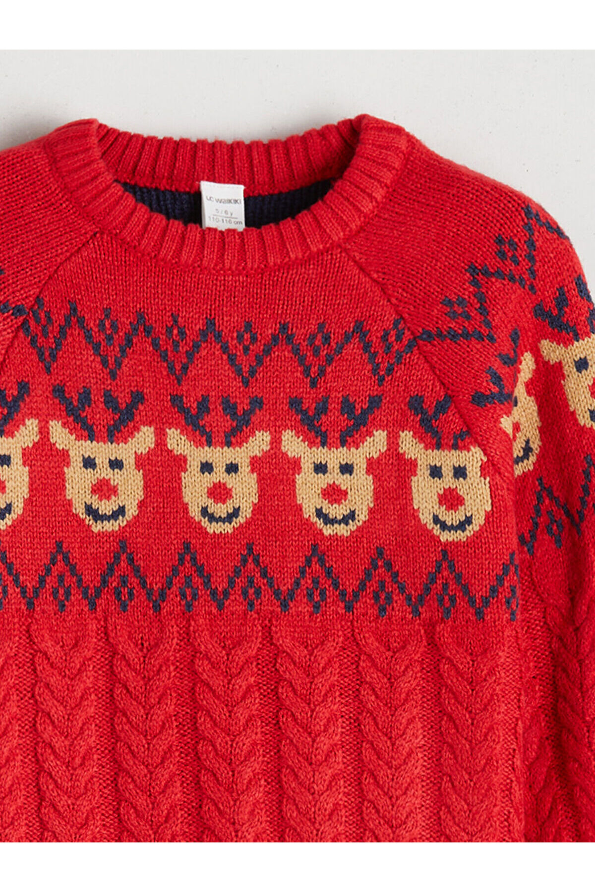 LC Waikiki Çelebi Store'dan Kaliteli Parçalar Yılbaşı Temalı Erkek Çocuk Triko Kazak fotoğrafı 4 (önizleme)