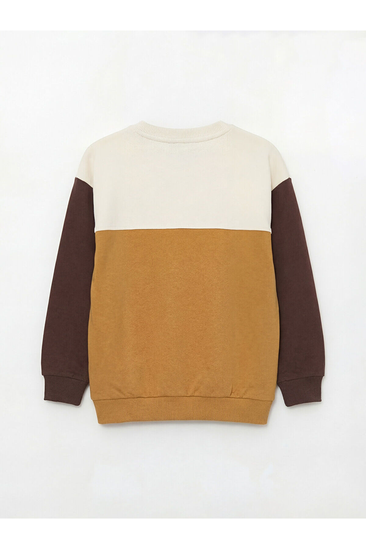 LC Waikiki Meral Collection Bej Bisiklet Yaka Erkek Çocuk Sweatshirt Ve Eşofman Altı fotoğrafı 3 (önizleme)