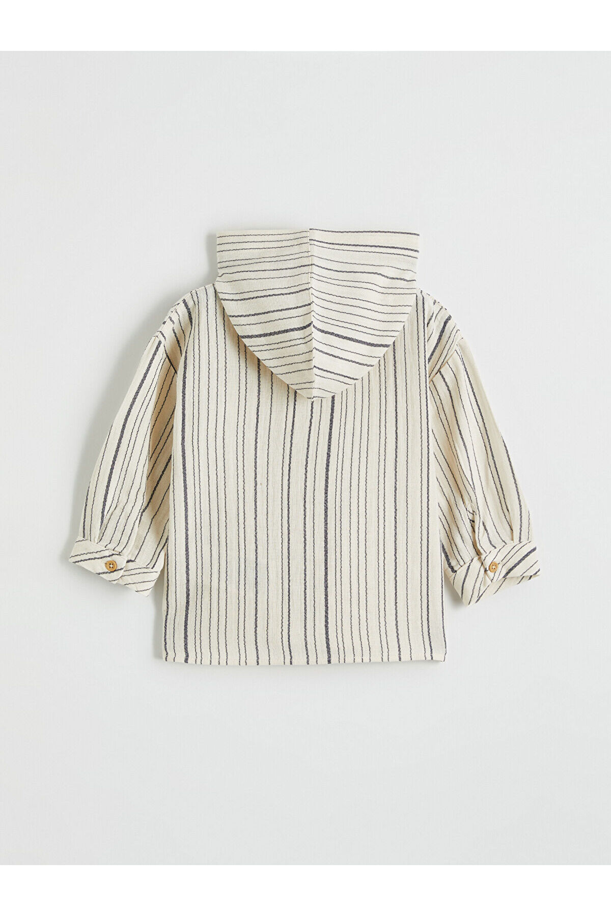 LC Waikiki Nevaa Collection Ekru Erkek Bebek Kapüşonlu Gömlek ve Pantolon fotoğrafı 5 (önizleme)