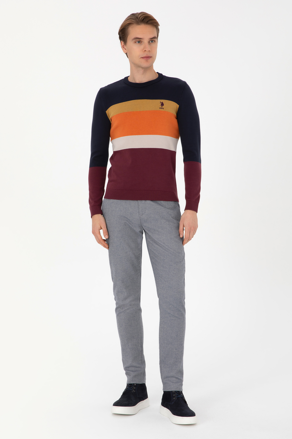 یو اس پولو شلوار مردانه اسلیم فیت مدل Canvas 50309900-VR032