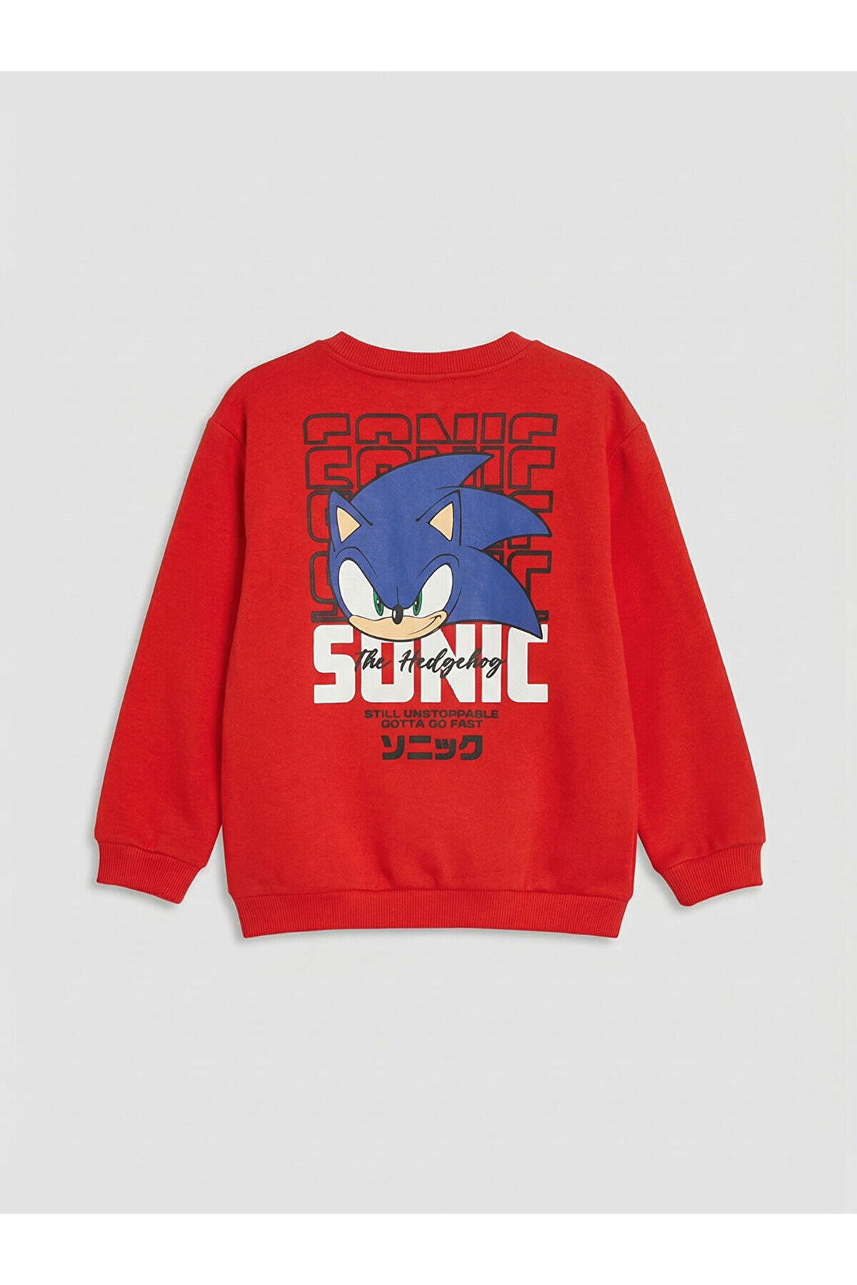LC Waikiki Nevaa Collection Kırmızı Sonic Baskılı Erkek Çocuk Kalın Sweatshirt ve Eşofman Altı fotoğrafı 3 (önizleme)