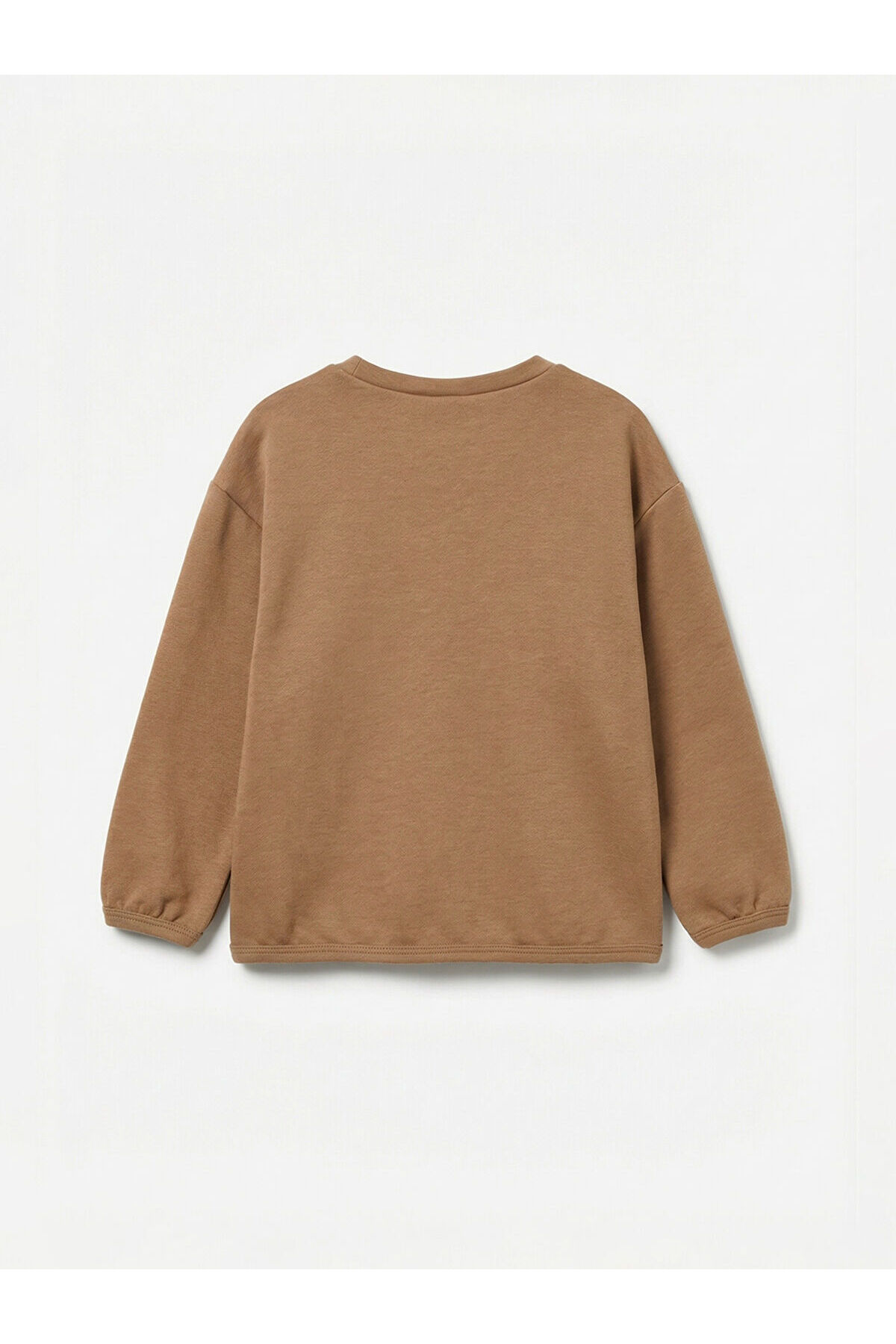 LC Waikiki Nevaa Collection Kahverengi Bisiklet Yaka Baskılı Kız Bebek Sweatshirt ve Tayt fotoğrafı 4 (önizleme)