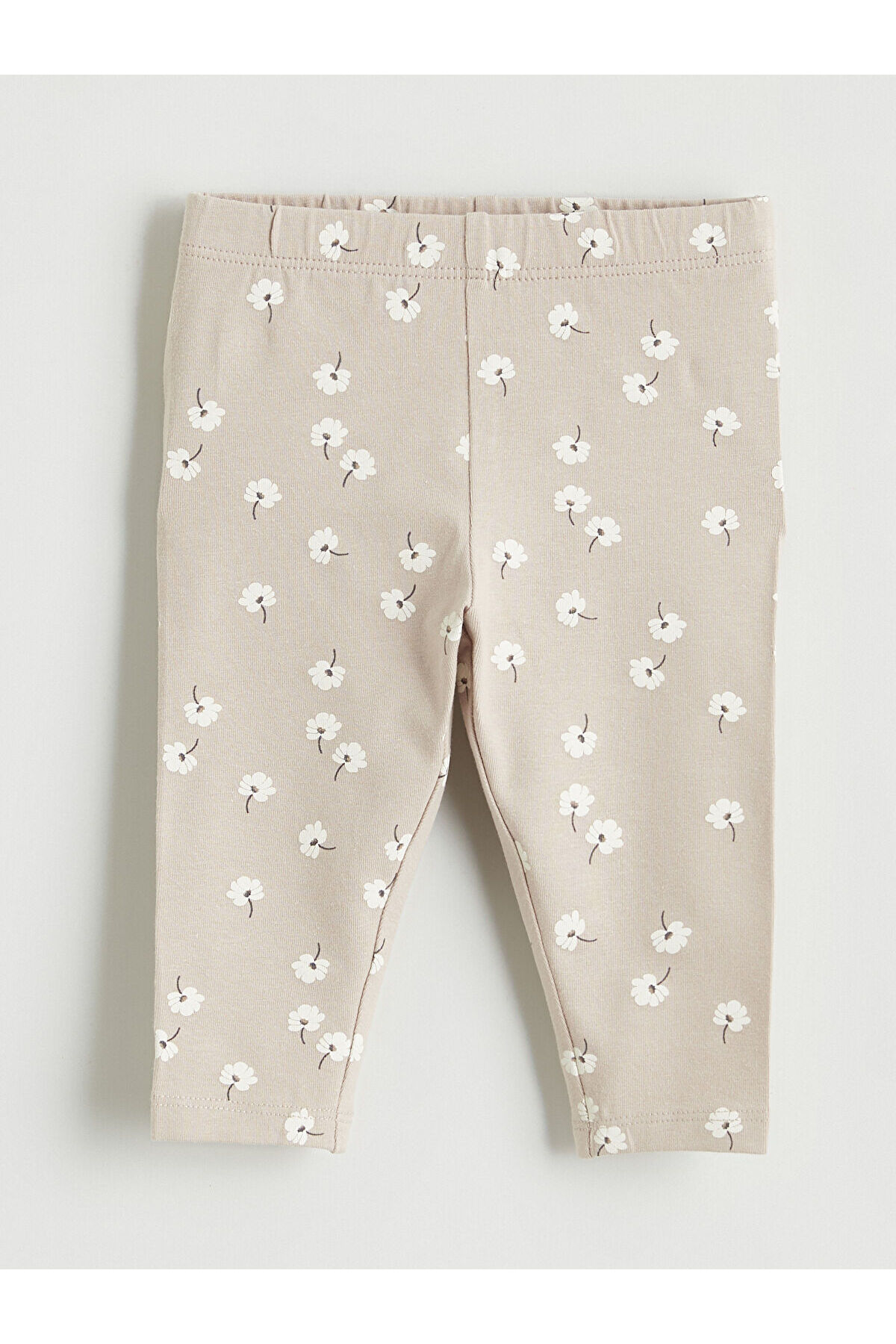 LC Waikiki Nevaa Collection Ekru Çiçek Baskılı Kız Bebek Tişört ve Eşofman Alt Takım fotoğrafı 6 (önizleme)