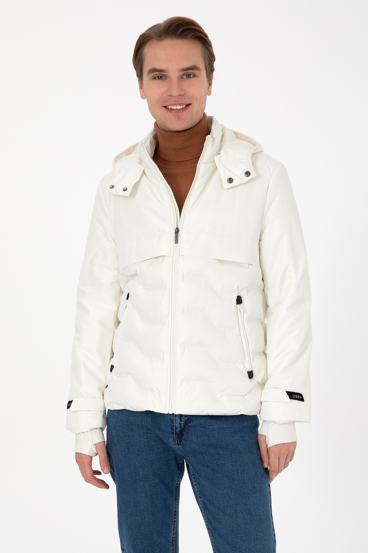 یو اس پولو کاپشن کرم مردانه ۵۰۳۱۱۶۳۶-VR۲۵۶