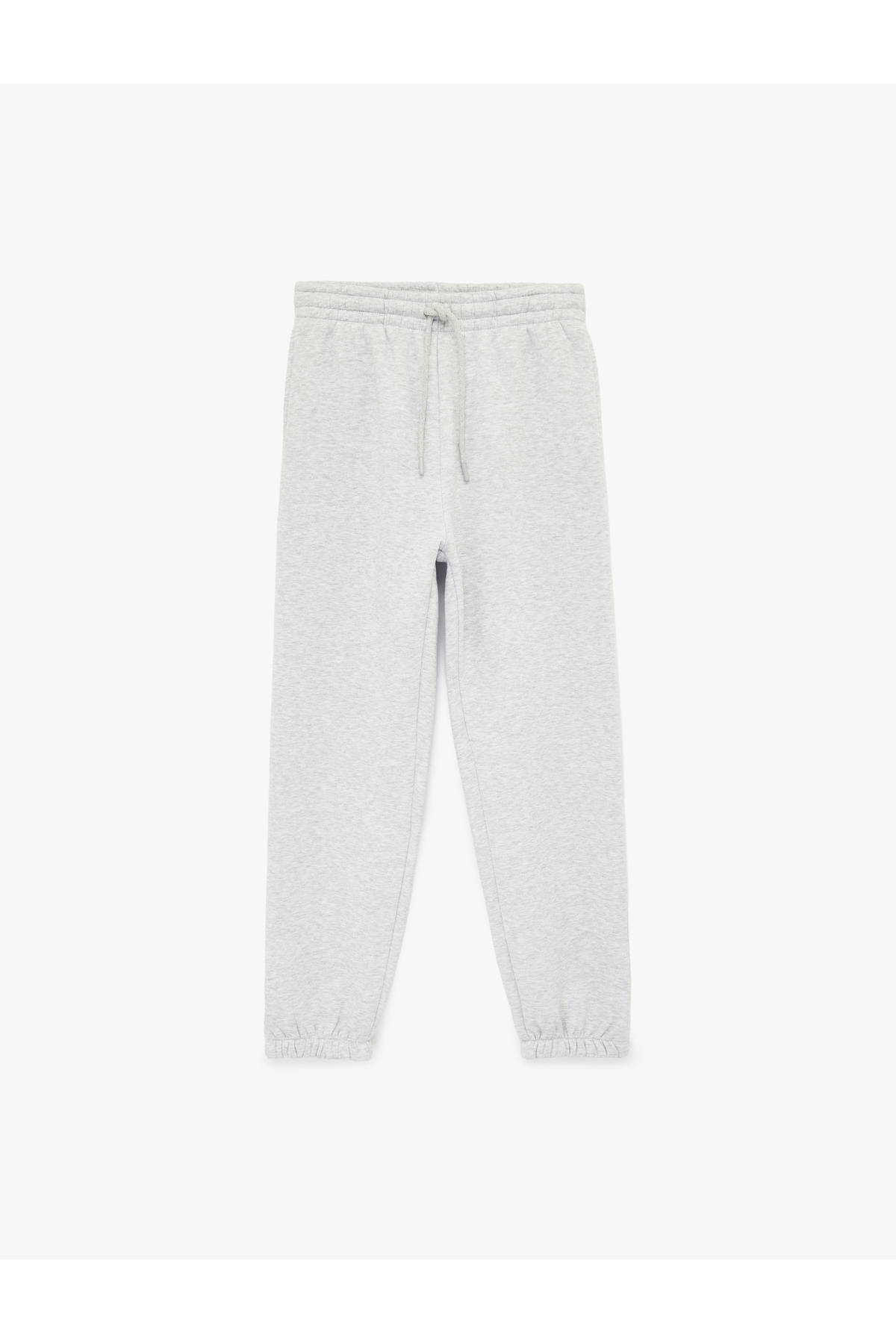 Koton Üç İplik Şardonlu Lastikli Paça Cepli Jogger Eşofman Altı görsel 3