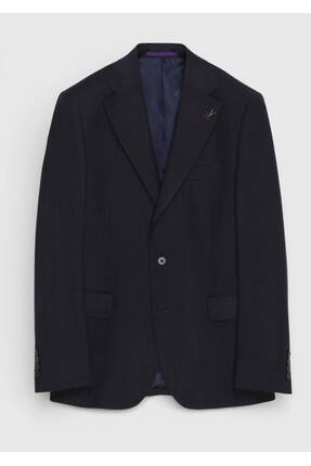 Ramsey Bordo Düz Yün Karışımlı Takım Elbise