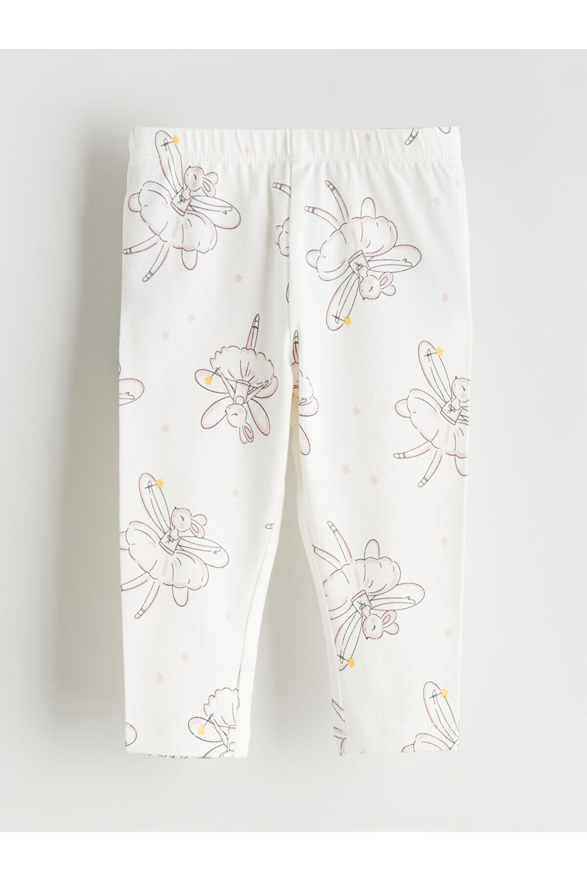 LC Waikiki Elsiva Collection Pembe Tavşan Baskılı Kız Bebek Bluz ve Tayt fotoğrafı 5 (önizleme)