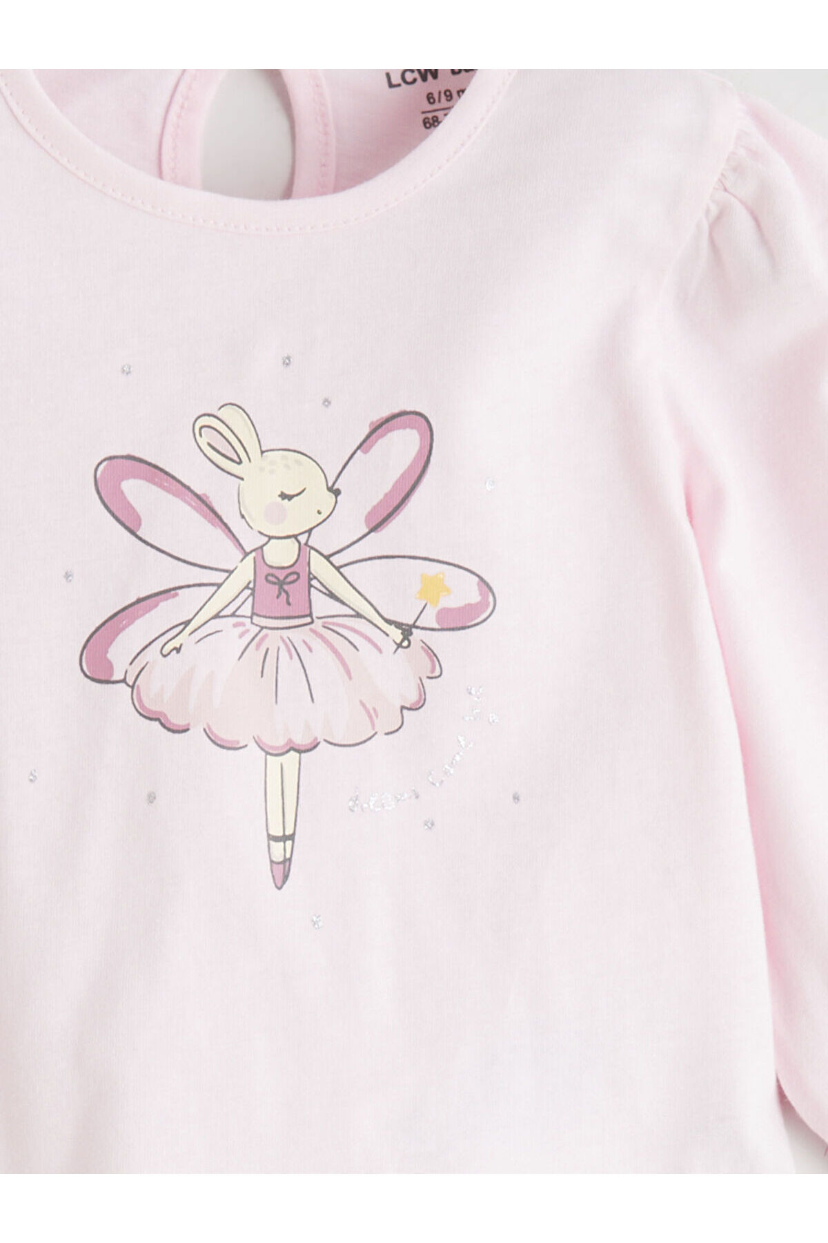LC Waikiki Elsiva Collection Pembe Tavşan Baskılı Kız Bebek Bluz ve Tayt fotoğrafı 7 (önizleme)