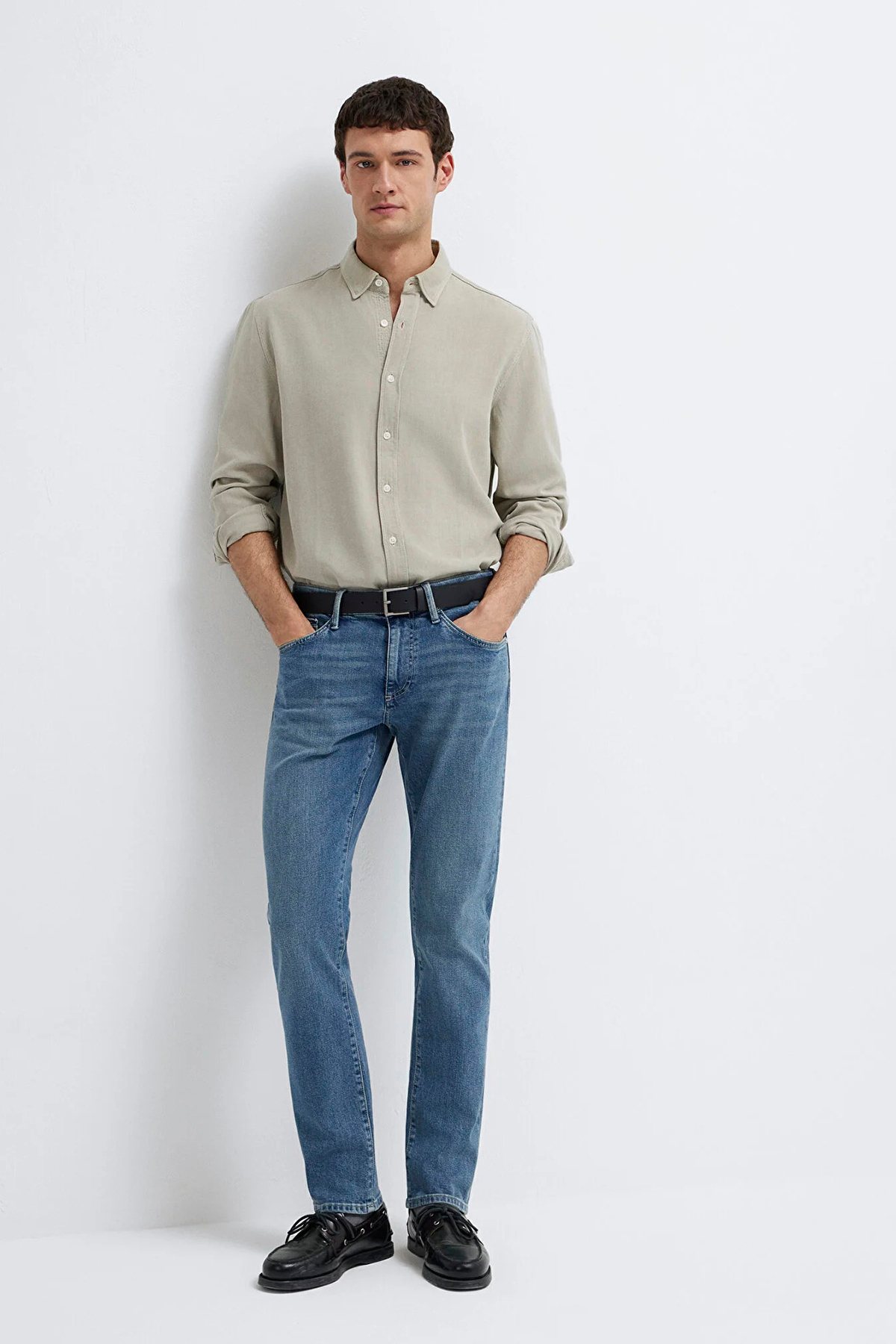 ماوی شلوار جین مردانه جیک پریمیوم M00422A1728 نیلی