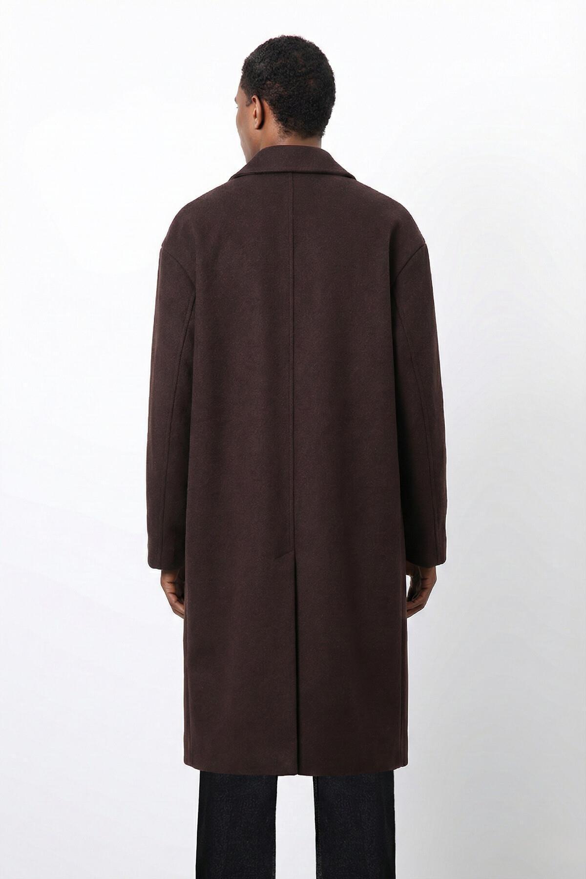 Antioch  Kahve Relax Fit Erkek Kaban - Görsel 2