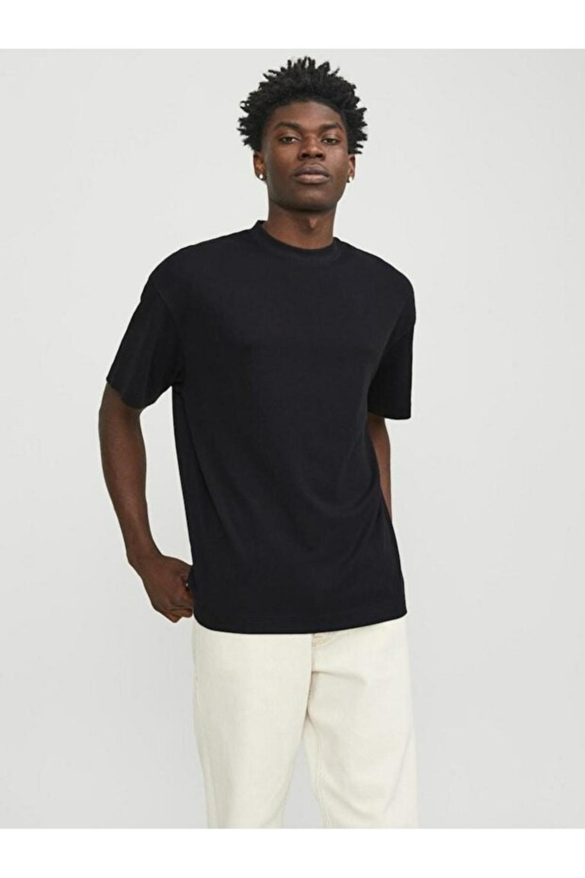 جک اند جونز تی شرت مردانه Jjeurban Edge Tee Ss O-Neck Noos مشکی کد ۱۲۲۵۴۴۱۲