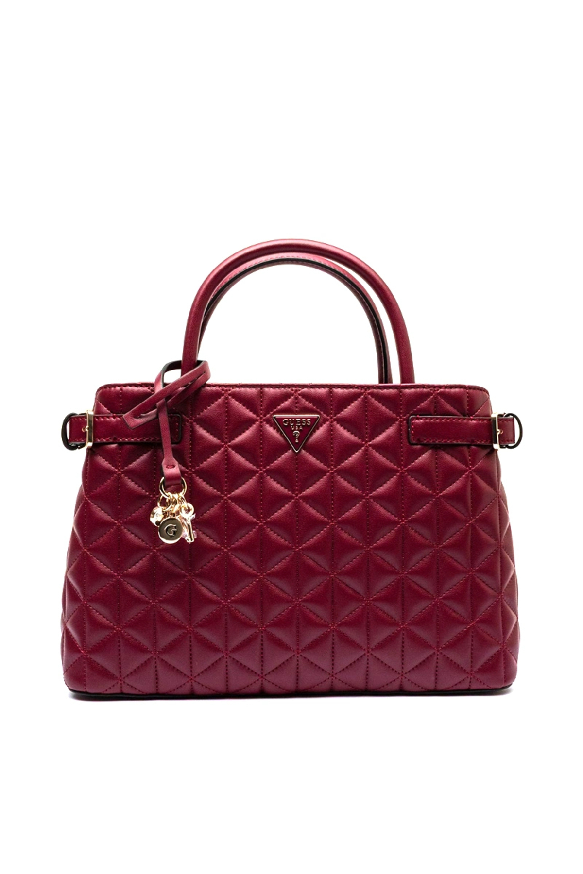 گس کیف دستی و دوشی زنانه Paisleigh Girlfriend، زرشکی HWQG9883060-BUR