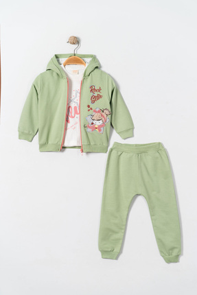 Mc mini clup ROCK STAR NKŞLI KIZ BEBEK MEVSİMLİK 3 LÜ TKM