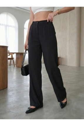 PINNOREM LİKRALI ÖN PİLELİ KADIN PALAZZO PANTOLON