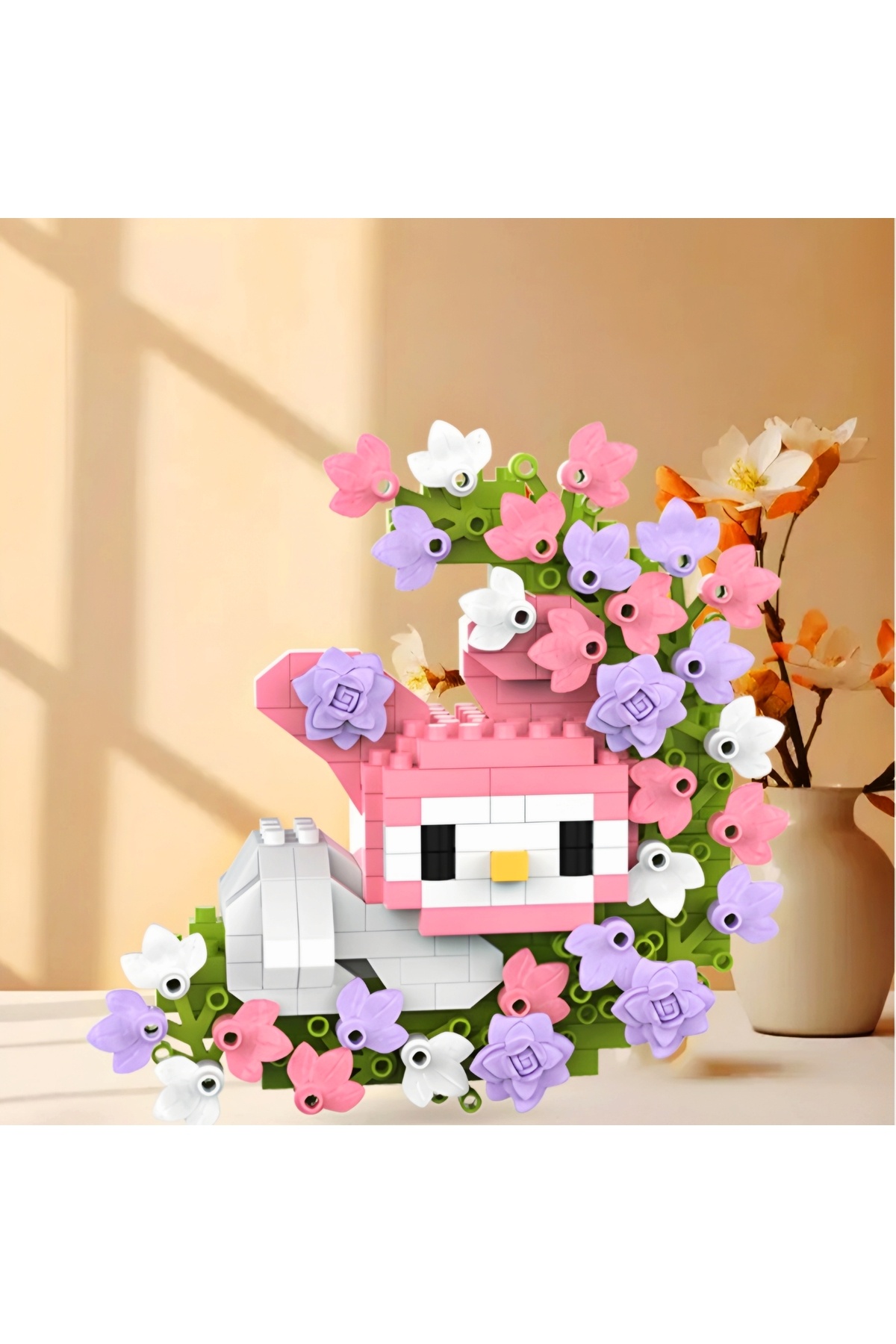 DEK BRICKS Hello Kitty & My Melody Çiçekli Ay Tasarımlı Dekoratif