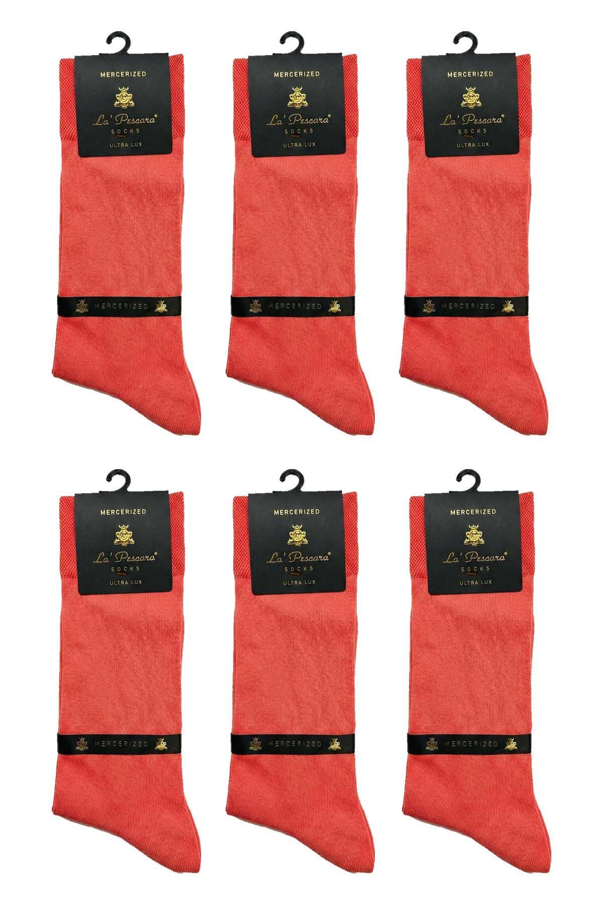  جوراب مردانه لاپسکارا اولترا لاکچری، طرح شکوفه انار ساده، بسته 6 عددی، کد CRP401