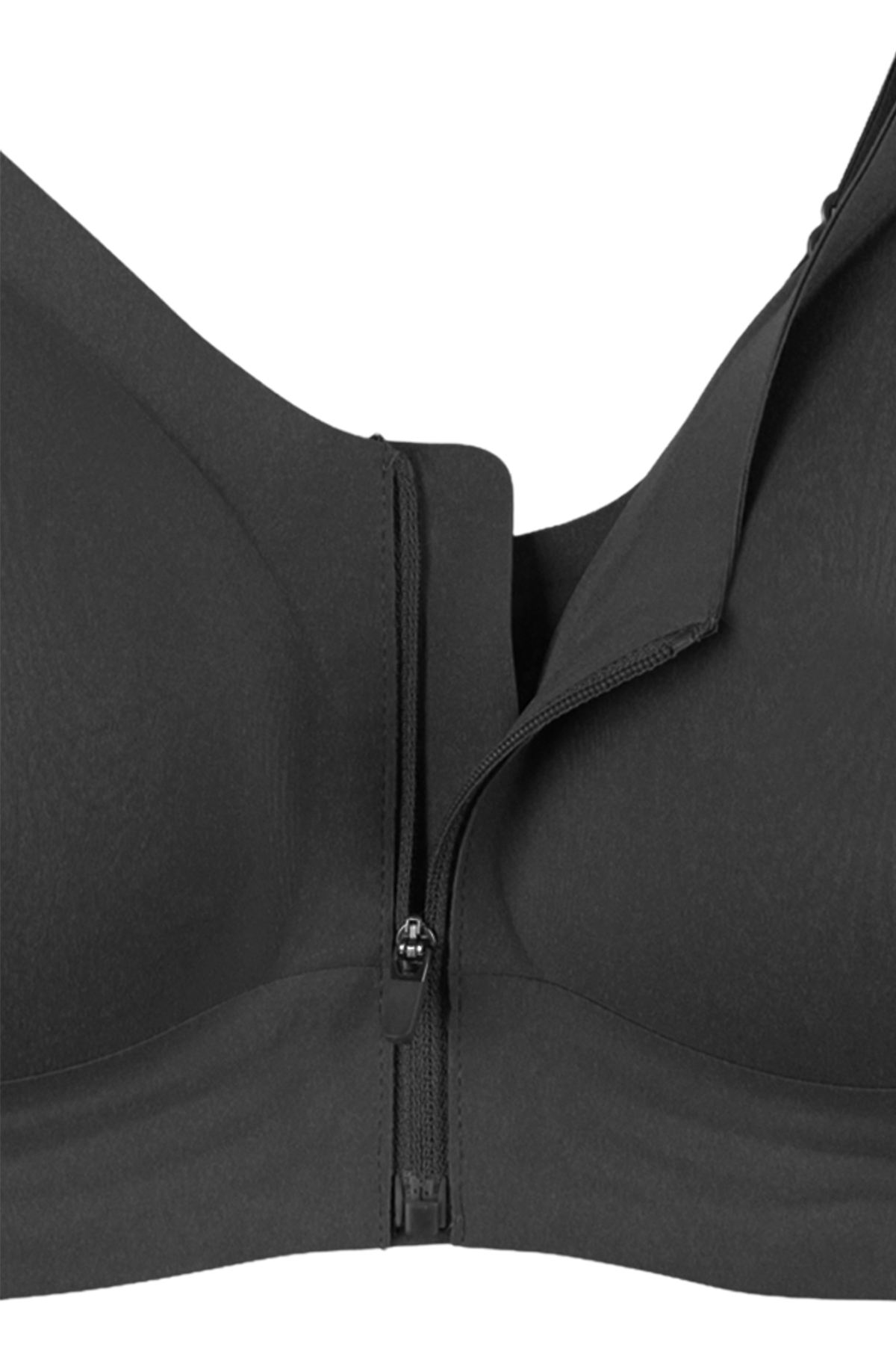 koza iç giyim  Kadın Büyük Beden (Battal) Önden Fermuarlı Dikişsiz Lazer Sütyen - Görsel 4