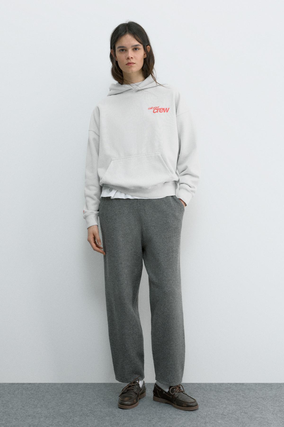 Pull & Bear  Kapüşonlu crew studios sweatshirt - Görsel 4