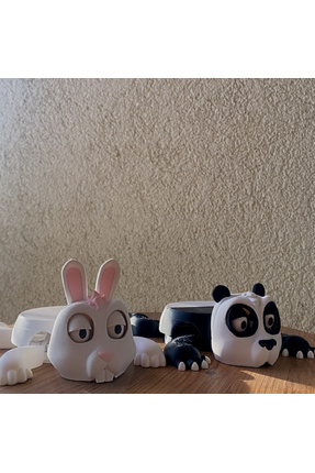 NureStore Sevimli Panda Bardak Altlığı- Hareketli ve Eğlenceli Bardak Altlığı