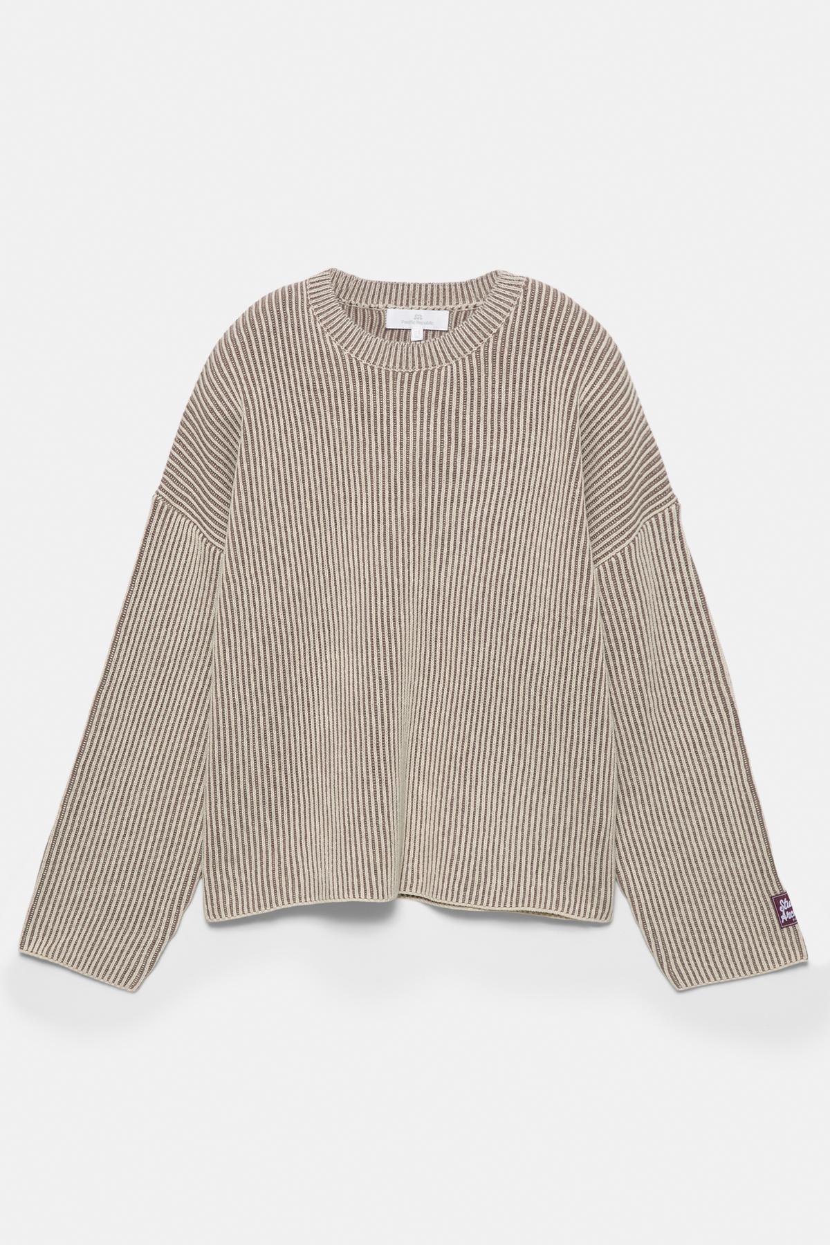 Pull & Bear  Kontrast iplikli fitilli kazak - Görsel 7