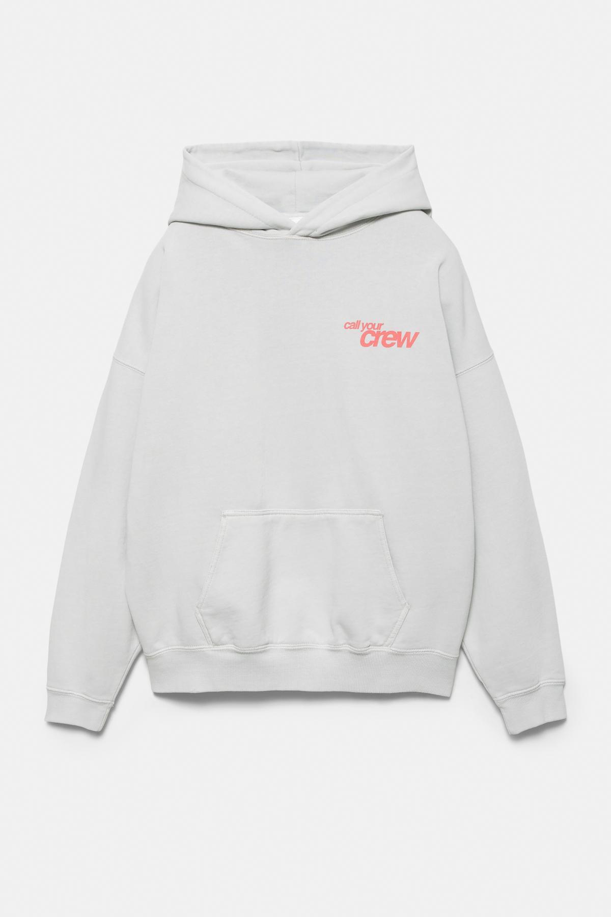 Pull & Bear  Kapüşonlu crew studios sweatshirt - Görsel 8