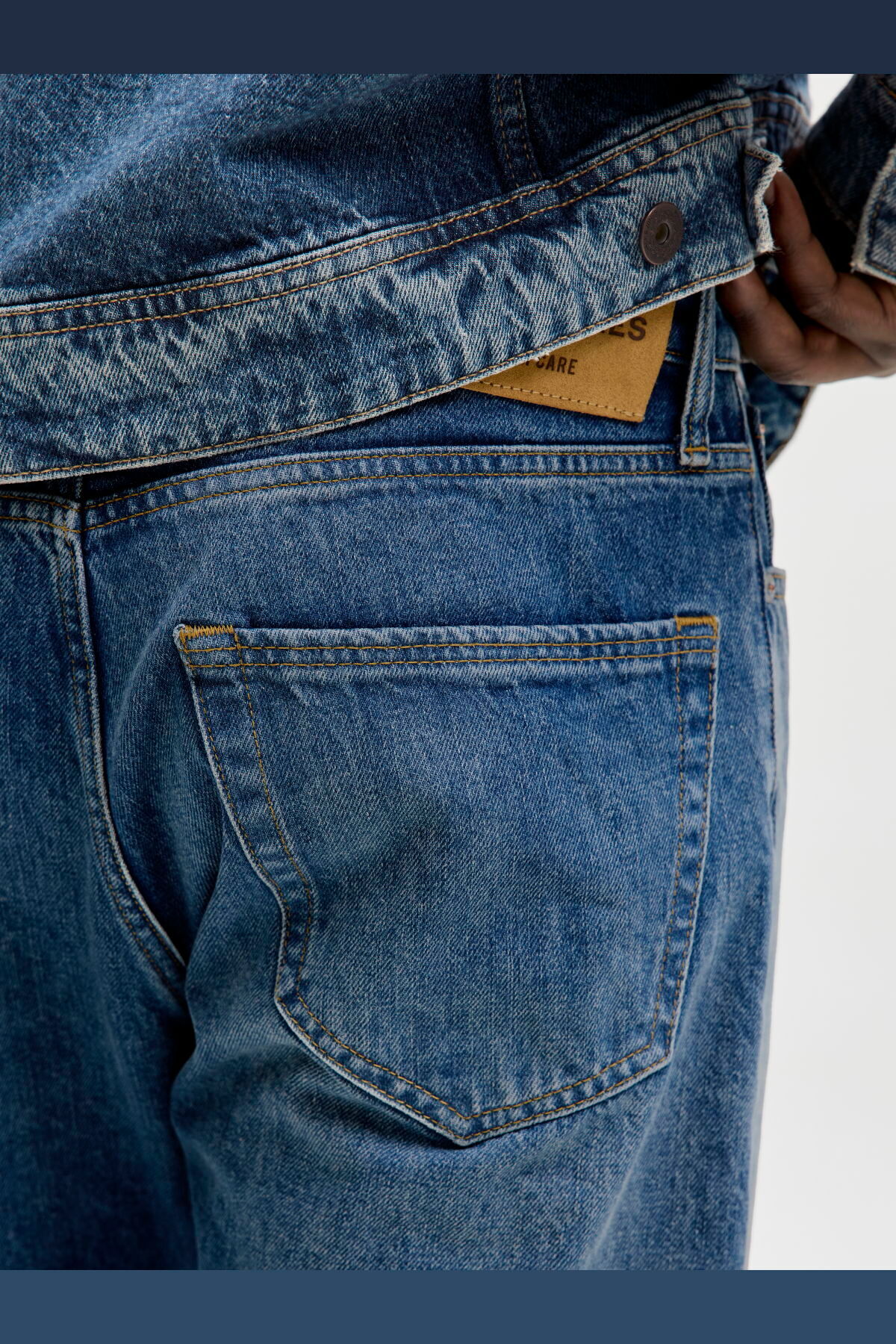 شلوار جین مردانه راسته فاق بلند | جک اند جونز Jack & Jones 12294314 - تصویر 8