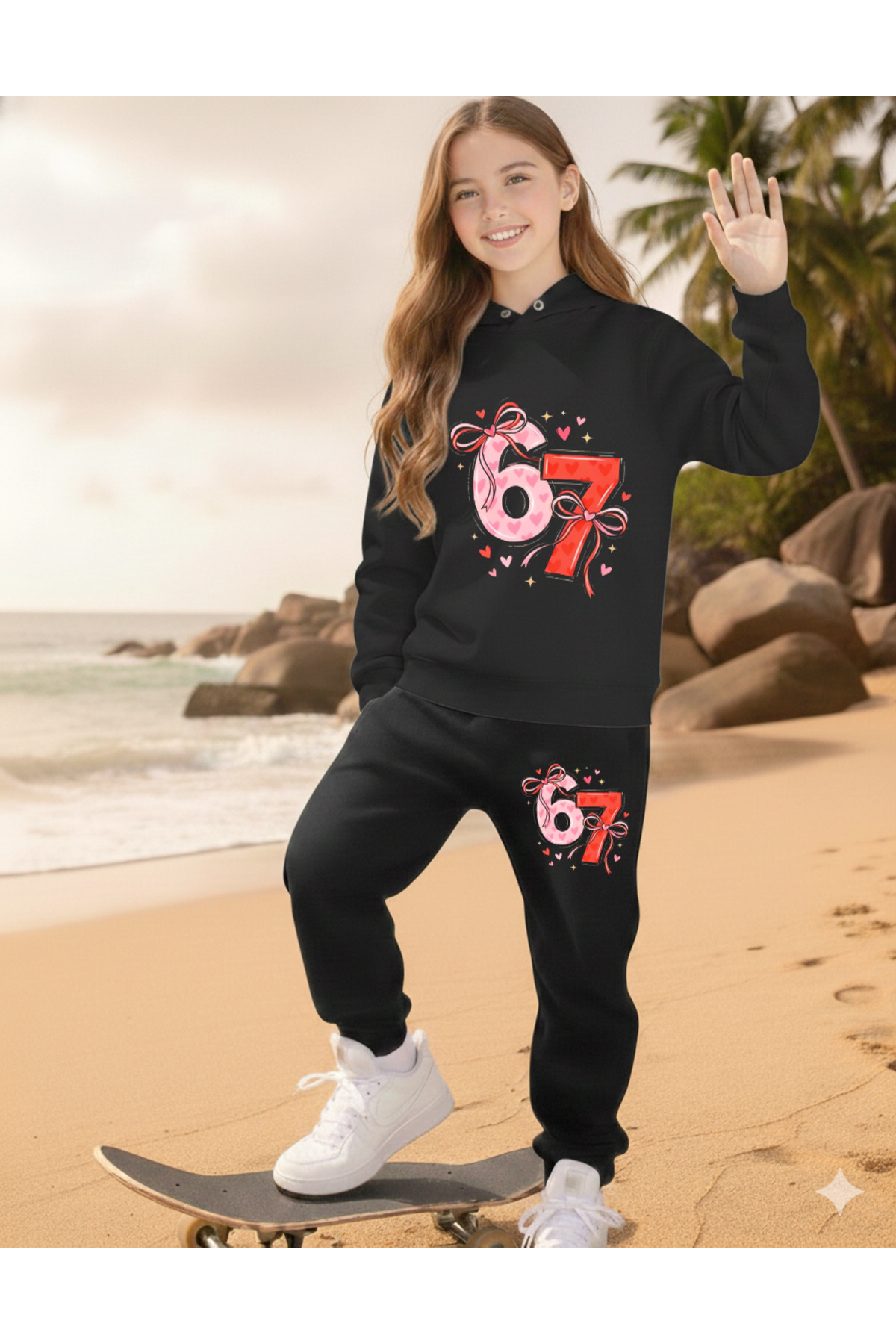 SIX LOVER PRINTED GIRLS TRACKSUIT SET, 67 DESIGNS