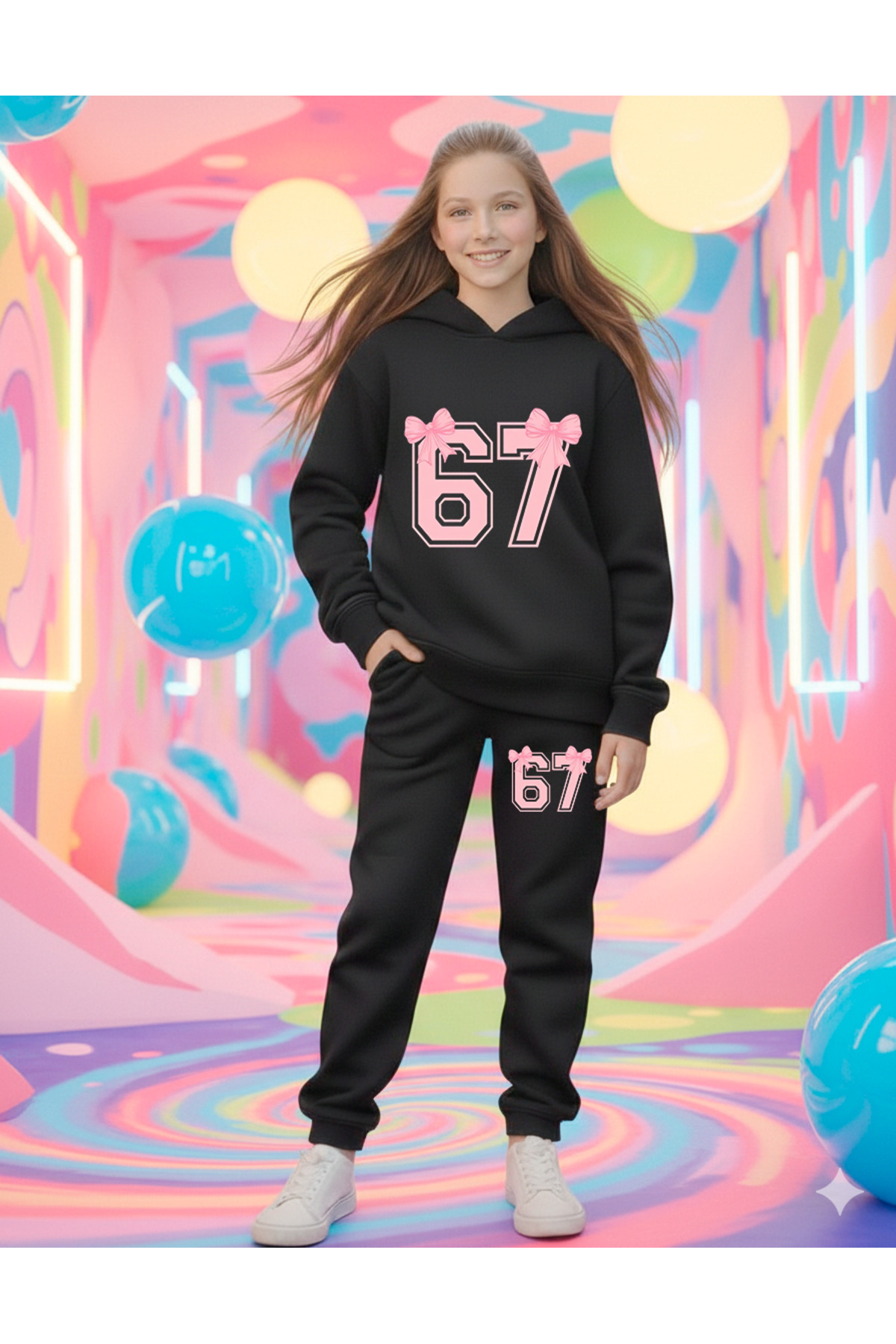 SIX LOVER PRINTED GIRLS TRACKSUIT SET, 67 DESIGNS