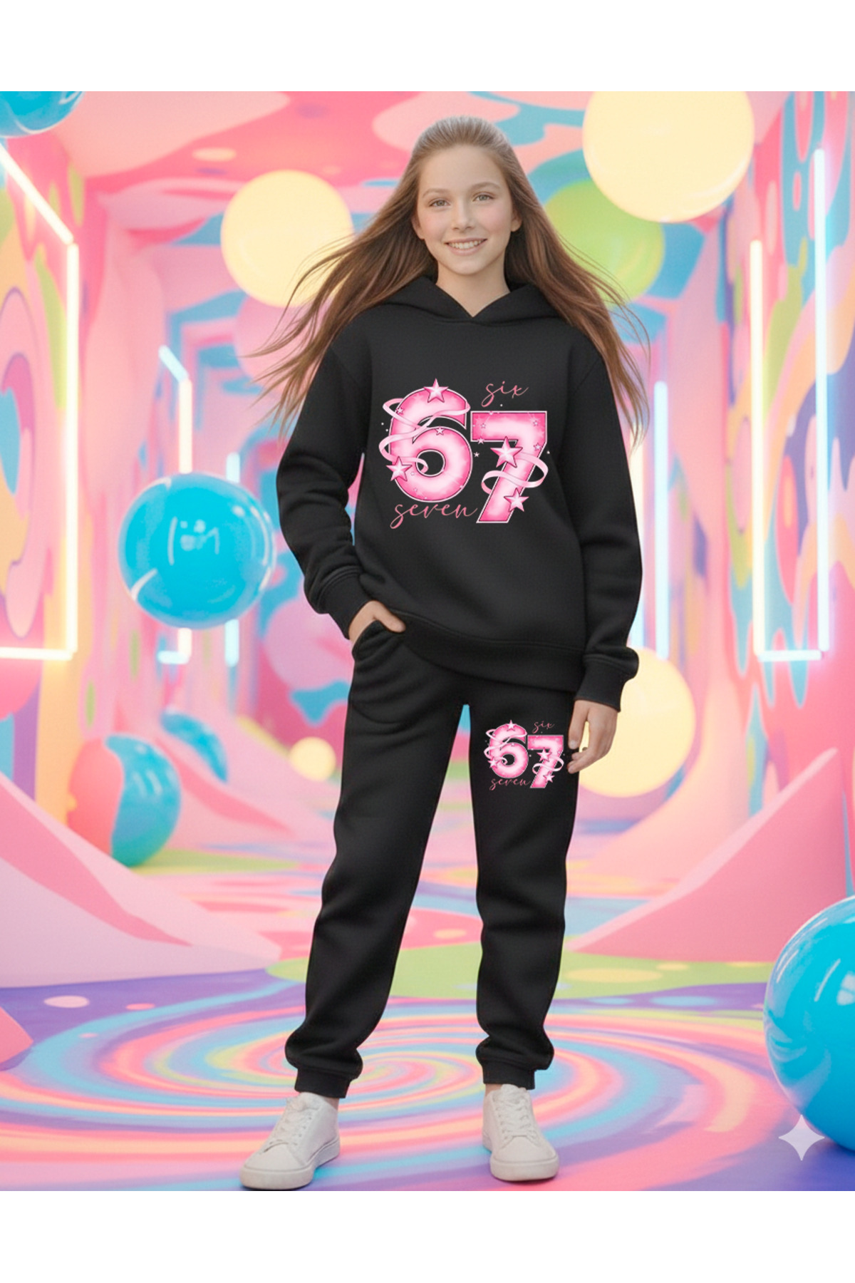 SIX LOVER PRINTED GIRLS TRACKSUIT SET, 67 DESIGNS