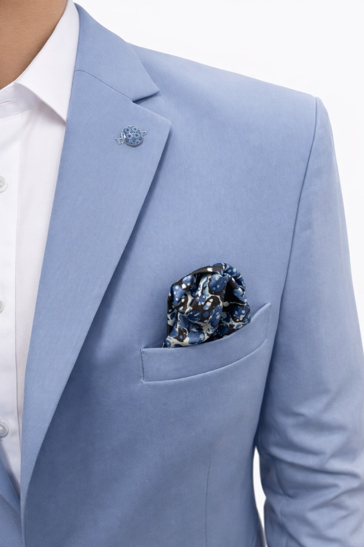 Plus Scorpion Erkek 3 Parça Slim Fit Takım Elbise –Klasik Likralı Kumaş, Tek Düğme, Çift Yırtmaçlı Modern Kesim ( görsel 8