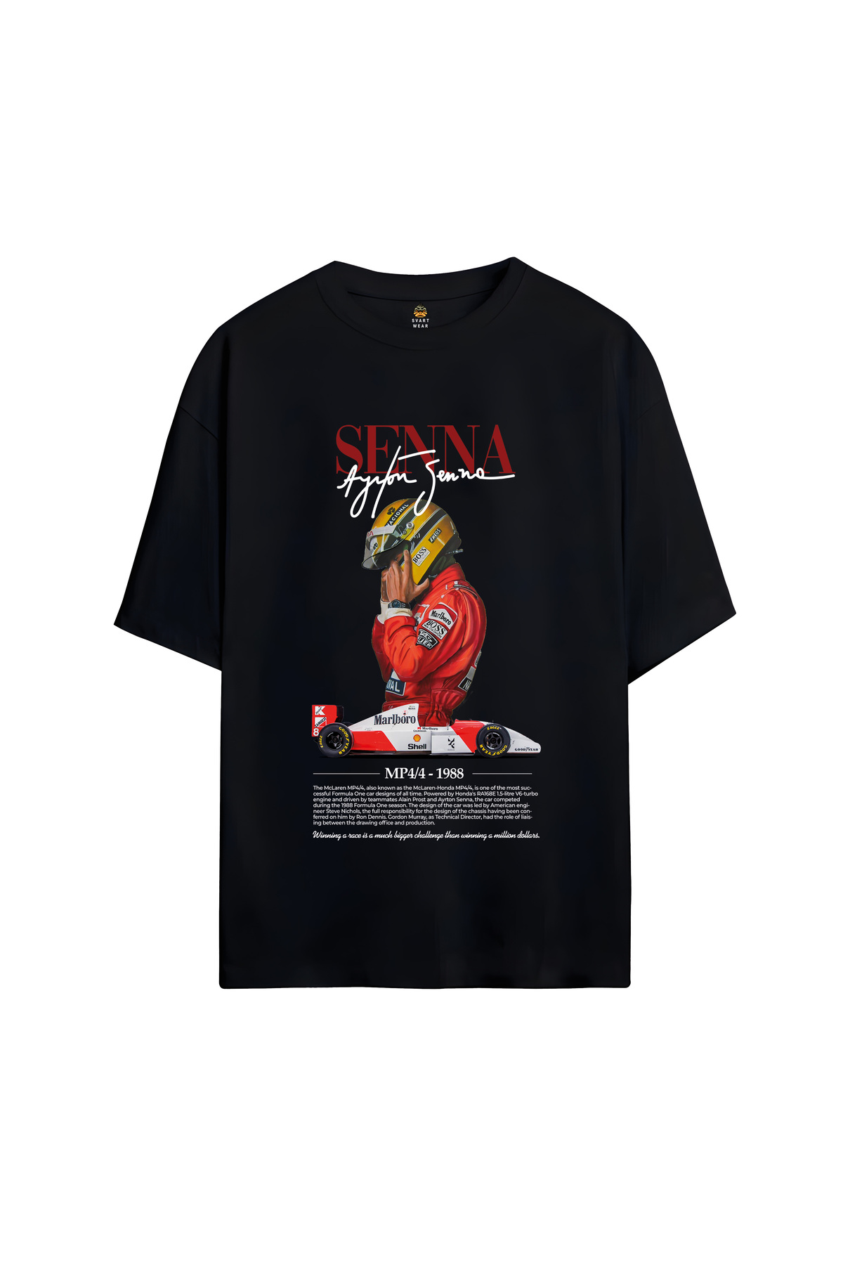 Ayrton Senna Printed Oversized T-Shirt