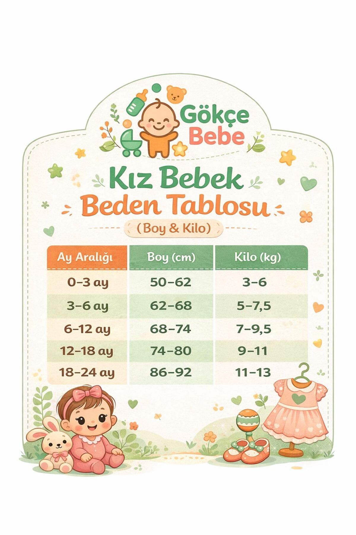 Gökçe Bebe Kız Bebek %100 Pamuk Müslin Kumaş Nakışlı 10'lu Set Yenidoğan Hastane Çıkışı Kutulu (0-3 Ay) fotoğrafı 6 (önizleme)