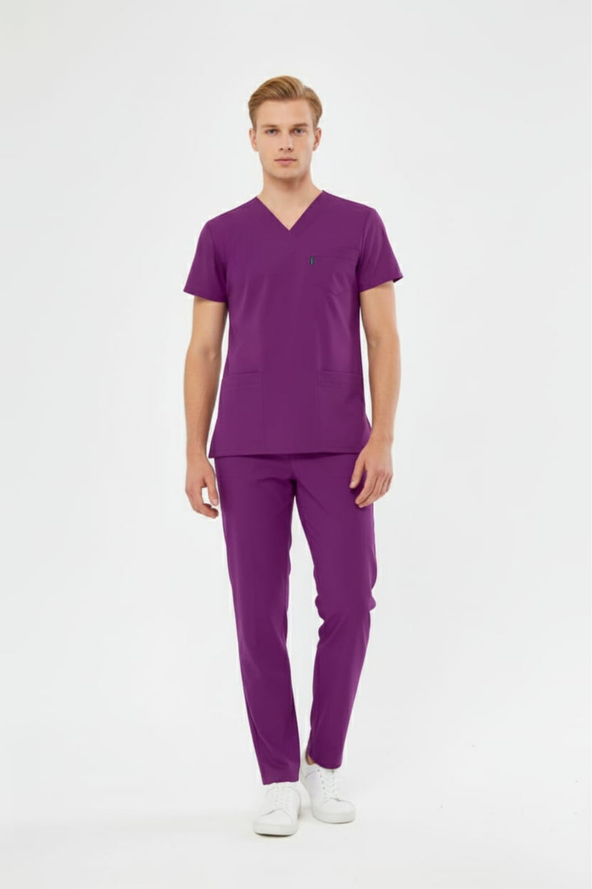 Unarmed Purple Midwife Jersey Lycra Scrubs Male (In accordance with the New Regulation - Byzantium)