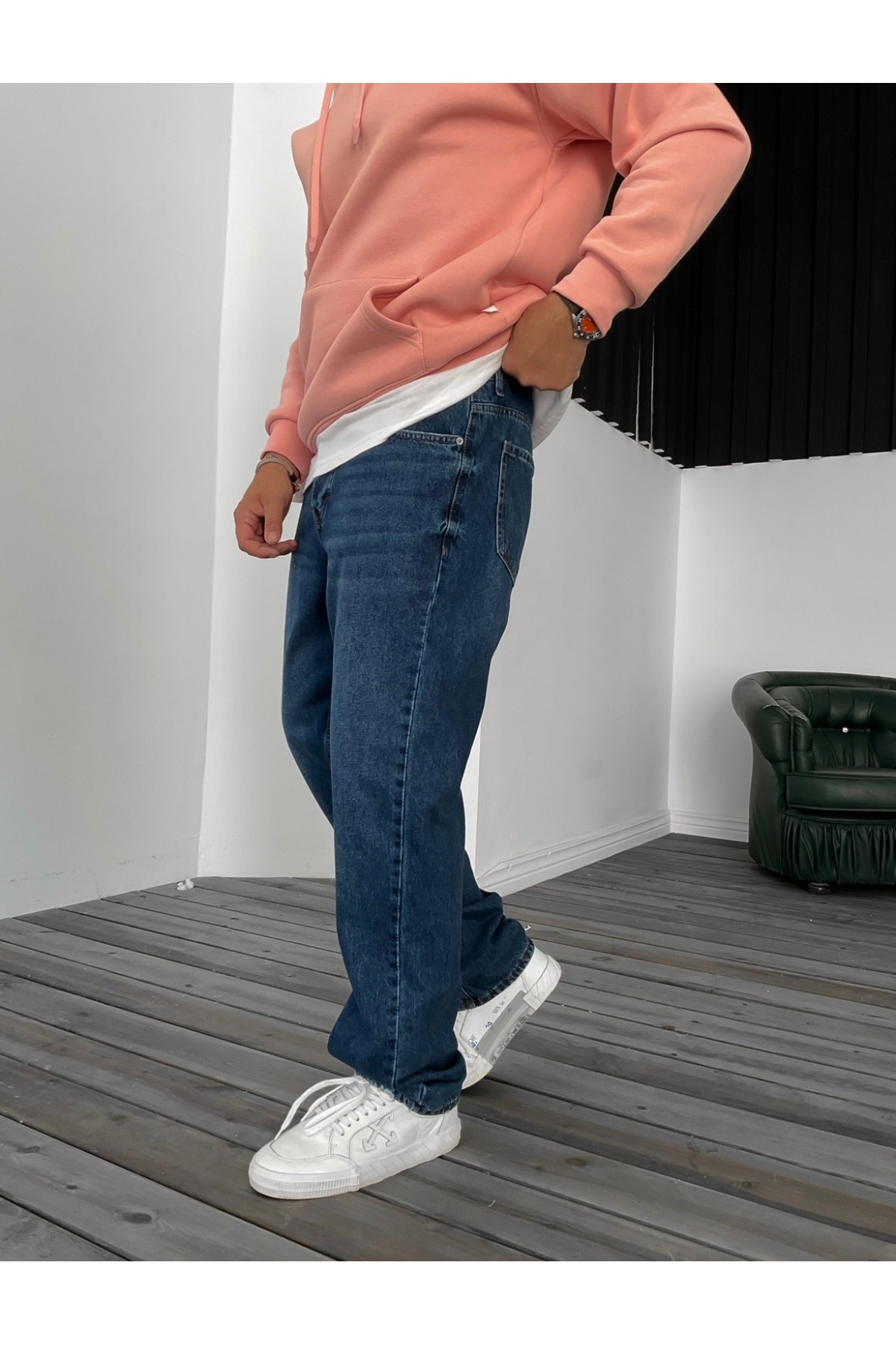 BY İMPALA MODA Erkek Baggy Boy Jeans Kot Pantolon görsel 3