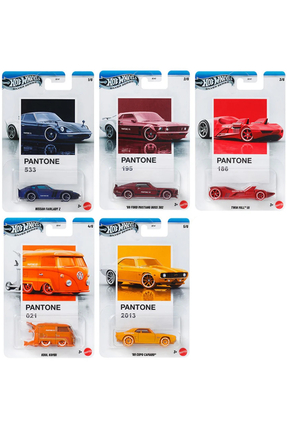 HOT WHEELS Pantone Serisi 5'li Set 2026 Yeni Uzun Kart Seri