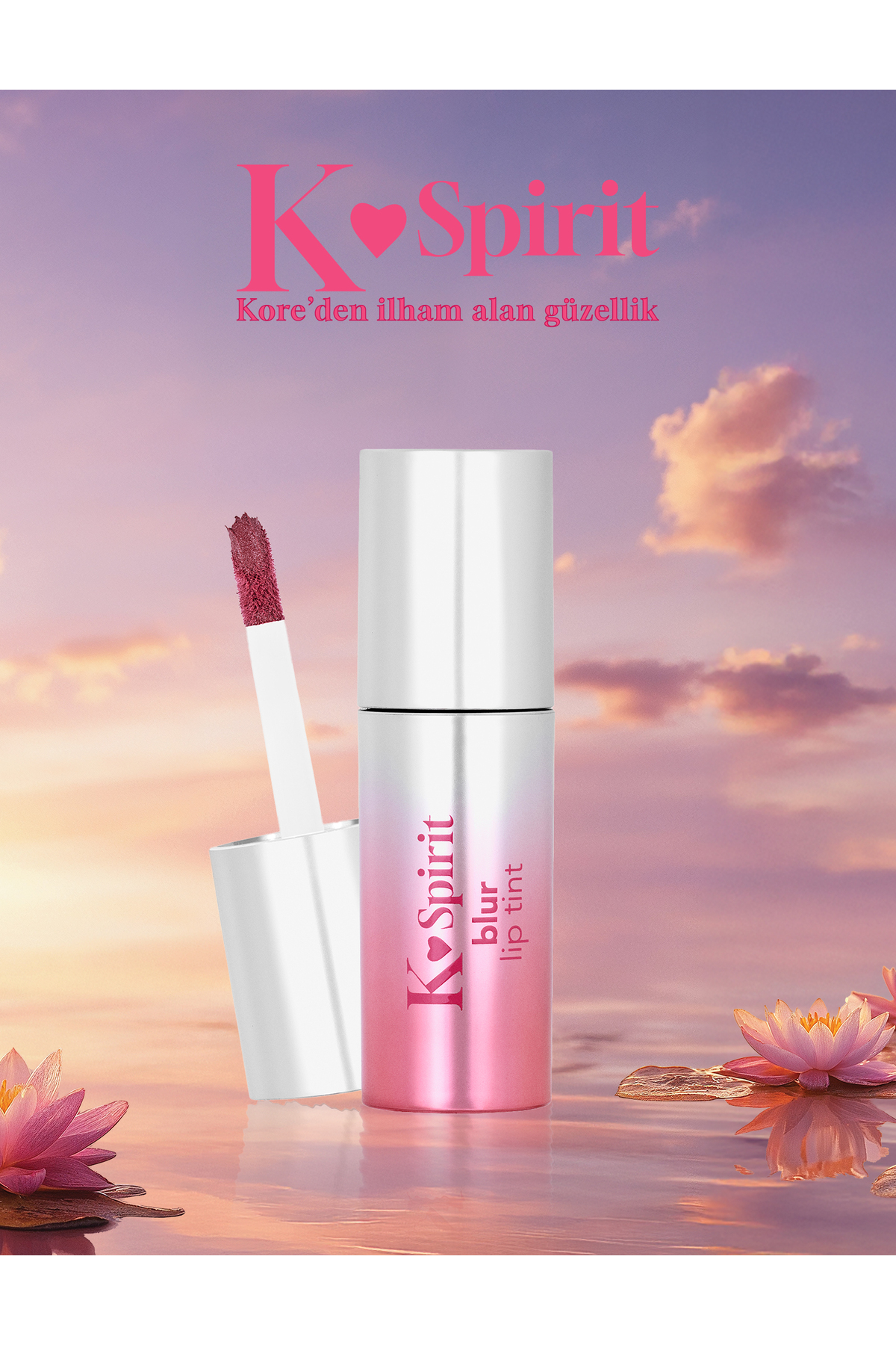 Flormar K-Spirit Blur Lip Tint Blur Efektli & Nemlendirici Uzun Süre Kalıcı Ruj — زرشکی 9868
