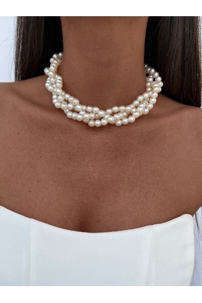 Luparadis LP Özel Üretim Örgü Tasarım İnci Kolye