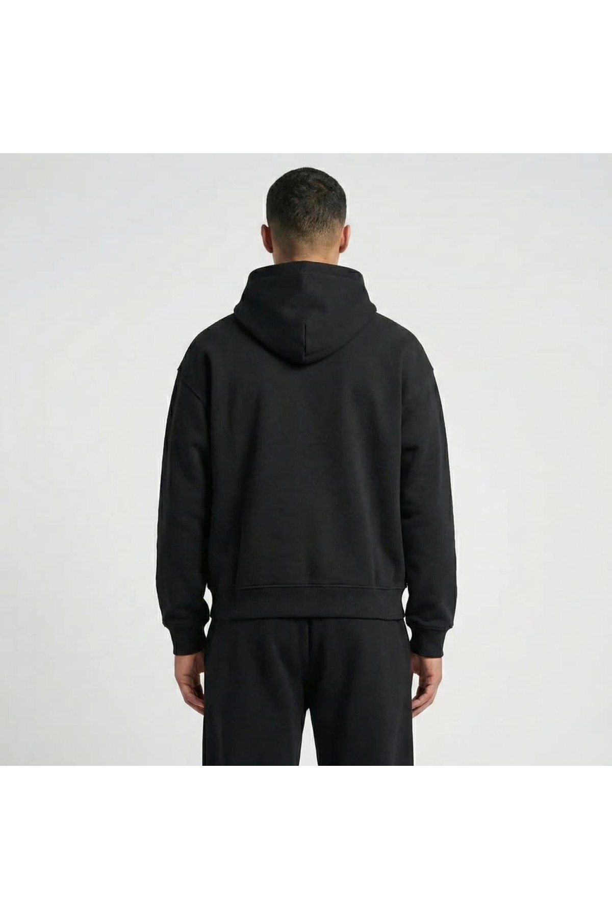 Shout Oversize Basic Unisex Boxy Fit Heavyweight Zip Up Hoodie