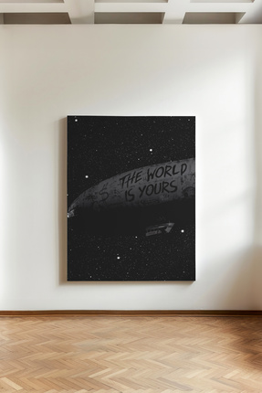 Kanvaspera The World Is Yours - Kanvas Tablo - Scarface, Retro Tasarım, Vinta...