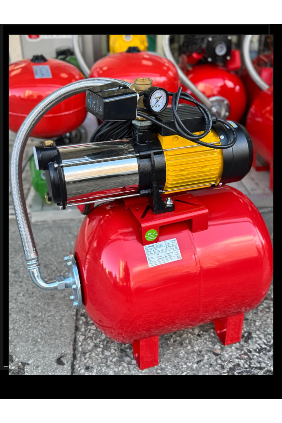 3G sulama sistemleri VORTEX VKP SS 9-06 3HP 220V PASLANMAZ FANLI