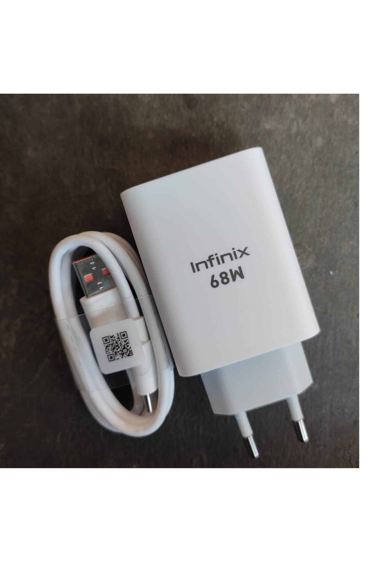 アトリエジュンコ スクエア　チャージャー Square Charger INFINIX 68W (WATT) Hızlı Şarj Aleti Adaptörü Kablo Seti - Fiyatı