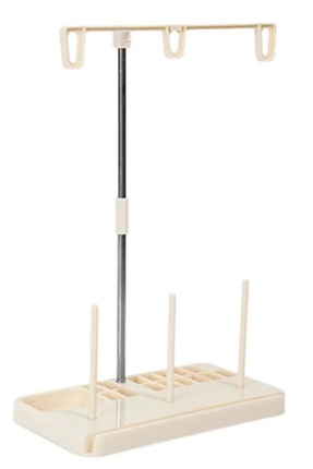 Cecex Ev Tipi Dikiş Makine Çardağı 3 Iplikli Metal Direkli Krem