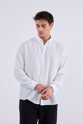 da collection Erkek Relax Fit Rahat Kesim İnce Gömlek