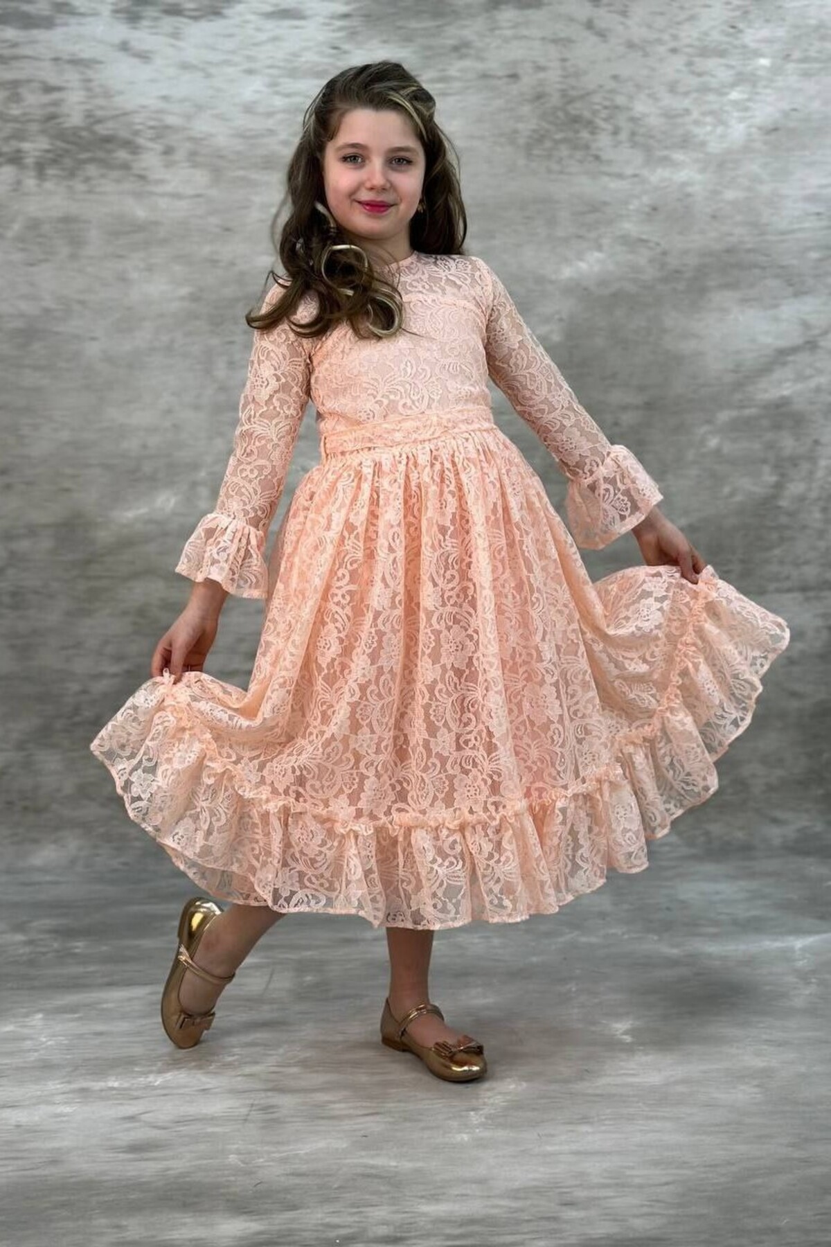 Dantelli Çocuk Abiye ABY6661