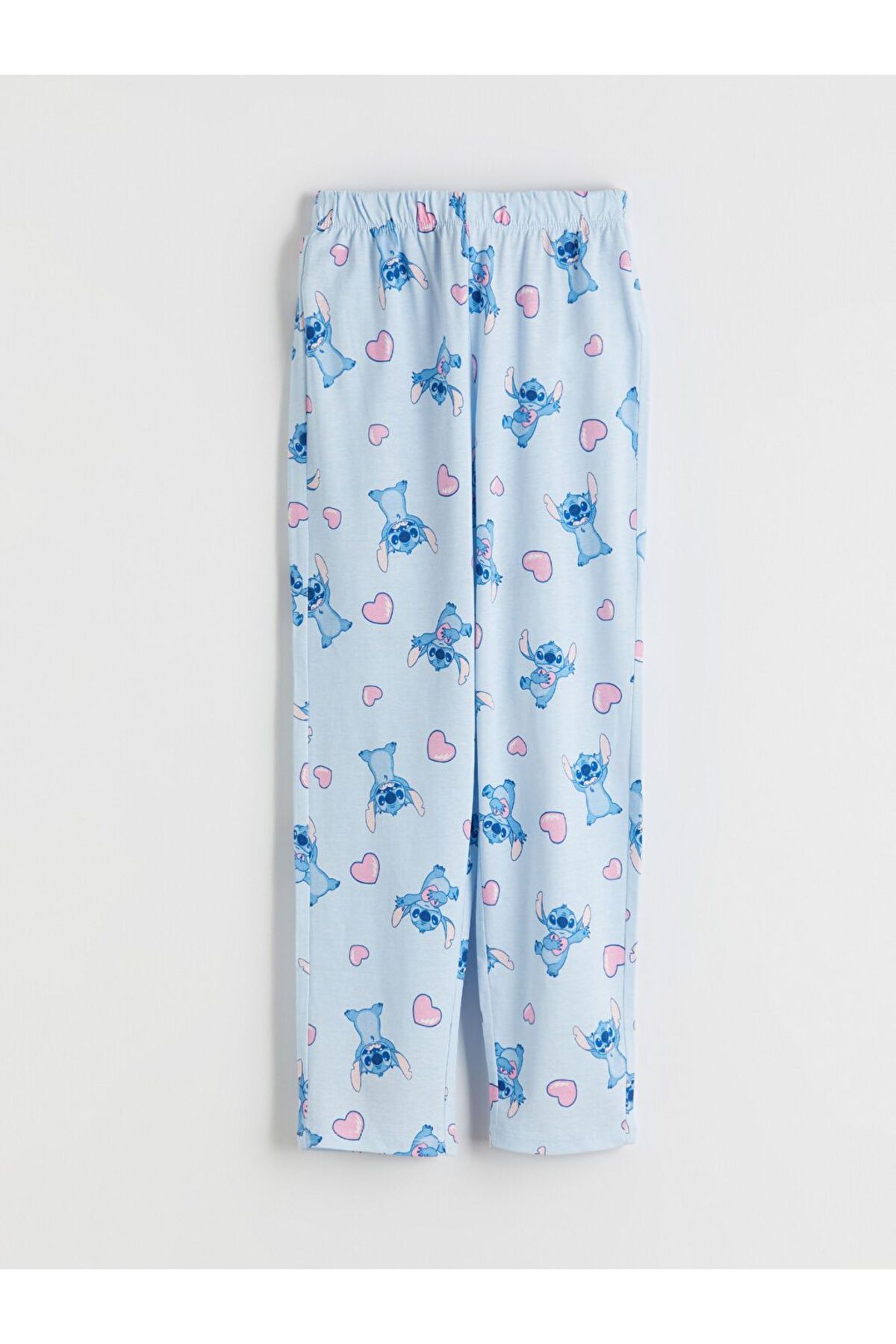 LC Waikiki Gömlek Yaka Stitch Baskılı Kız Çocuk Pijama Takımı fotoğrafı 5 (önizleme)