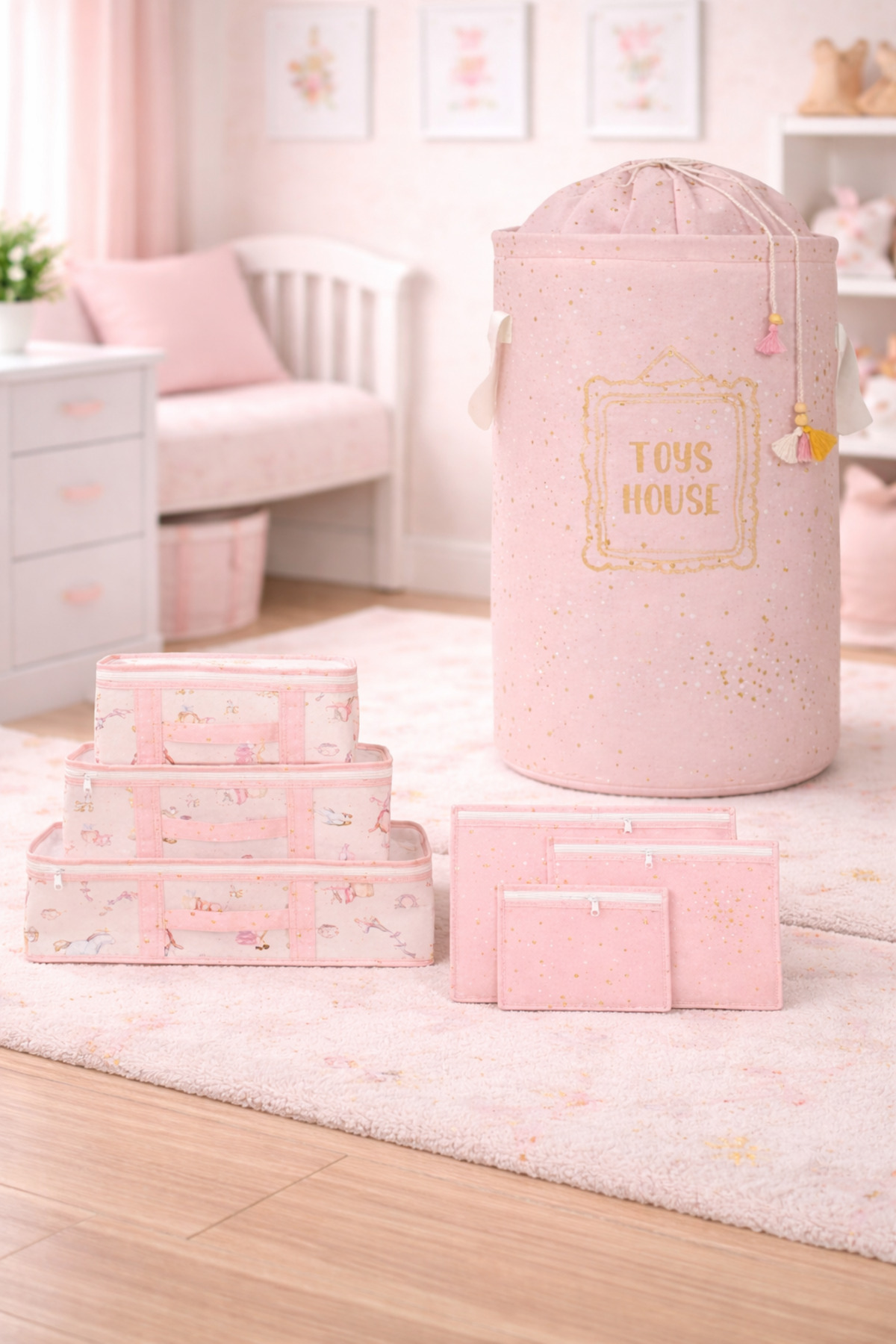 PONÇİK BEBEK Baby Torbalı Bebek Kirli-Düzenleme-Oyuncak Sepeti &Seyahat Hastahane Doğum Öncesi Sonrası Valiz Seti fotoğrafı 2 (önizleme)