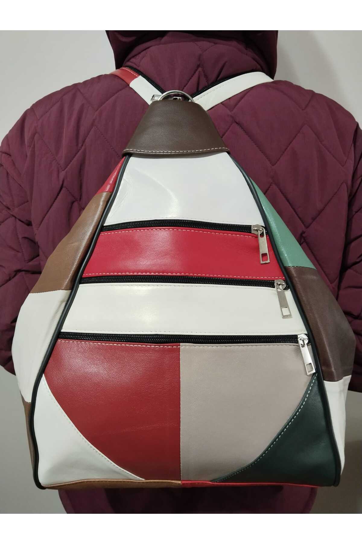 GENUINE LEATHER WOMEN'S BACKPACK (40CM X 26CM X 17CM)